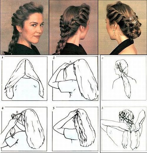 Прическа со жгутами. Прическа хвост жгут. Прическа хвост с косичками. Схема прически из жгутов. Коса из жгутов.