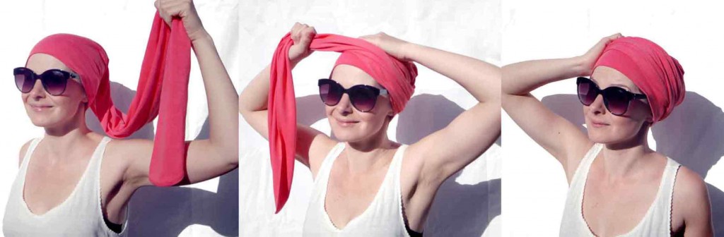 Как красиво завязать платок на голове лысой женщине после химиотерапии